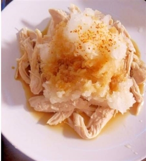 ☆ヘルシー☆おろしポン酢で食べる蒸し鶏胸肉
